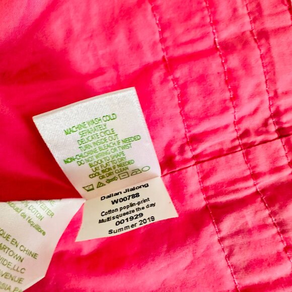 EUC LILLY PULITZER TROPICAL BUSTIER SMOCKED BARBIE BARBIECORE CROP TOP - Picture 9 of 9